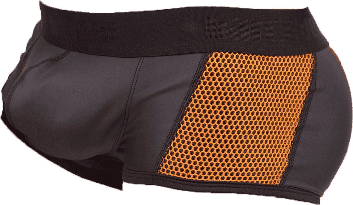 Barcode Berlin Fetish Boxer Pettar Oranje - MAAT M - Heren Ondergoed - Boxershort voor Man - Mannen Boxershort