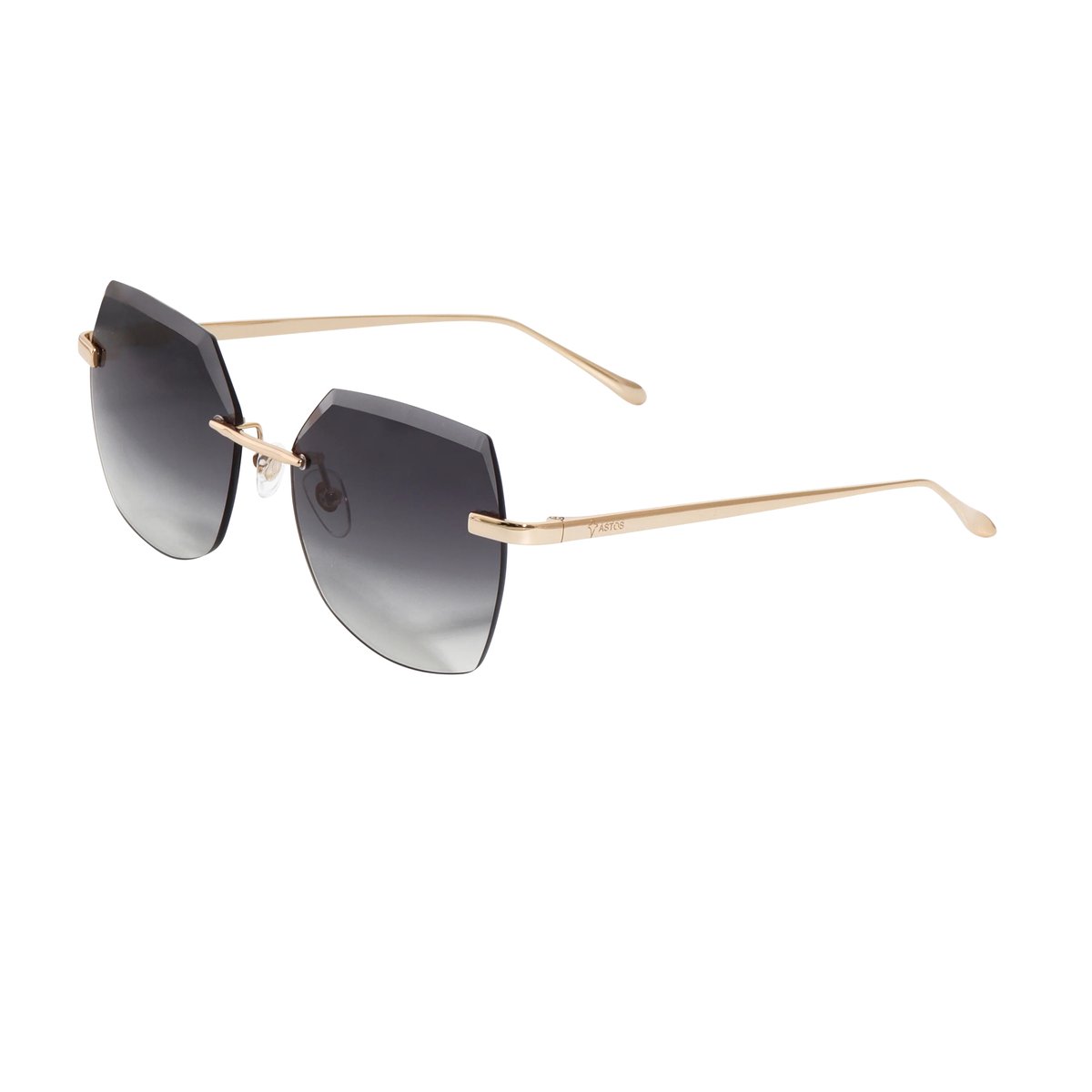 Astos Luxury Angel Diamond Cut Zonnebril - Zwart