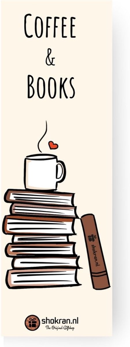 Boekenlegger – Coffee & Books - Milieuvriendelijk Papier