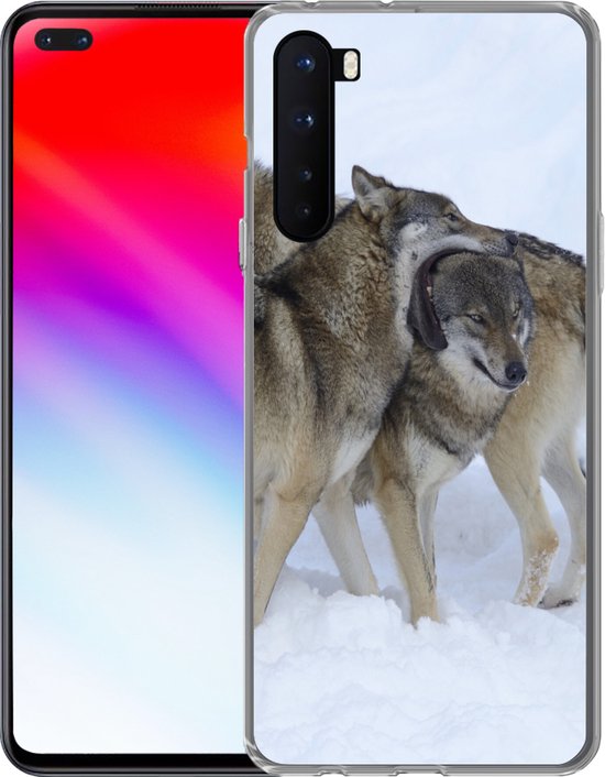 OnePlus Nord - Loup - Europe - Neige - Coque de téléphone en Siliconen