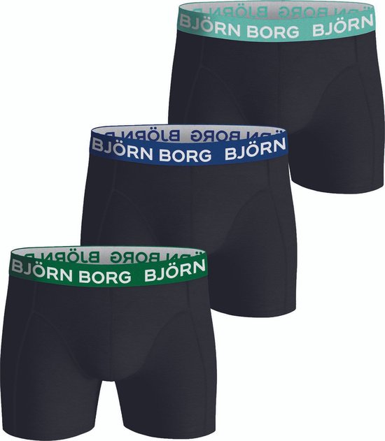 Foto: Bj rn borg cotton stretch heren boxers 3 pack multicolour maat l