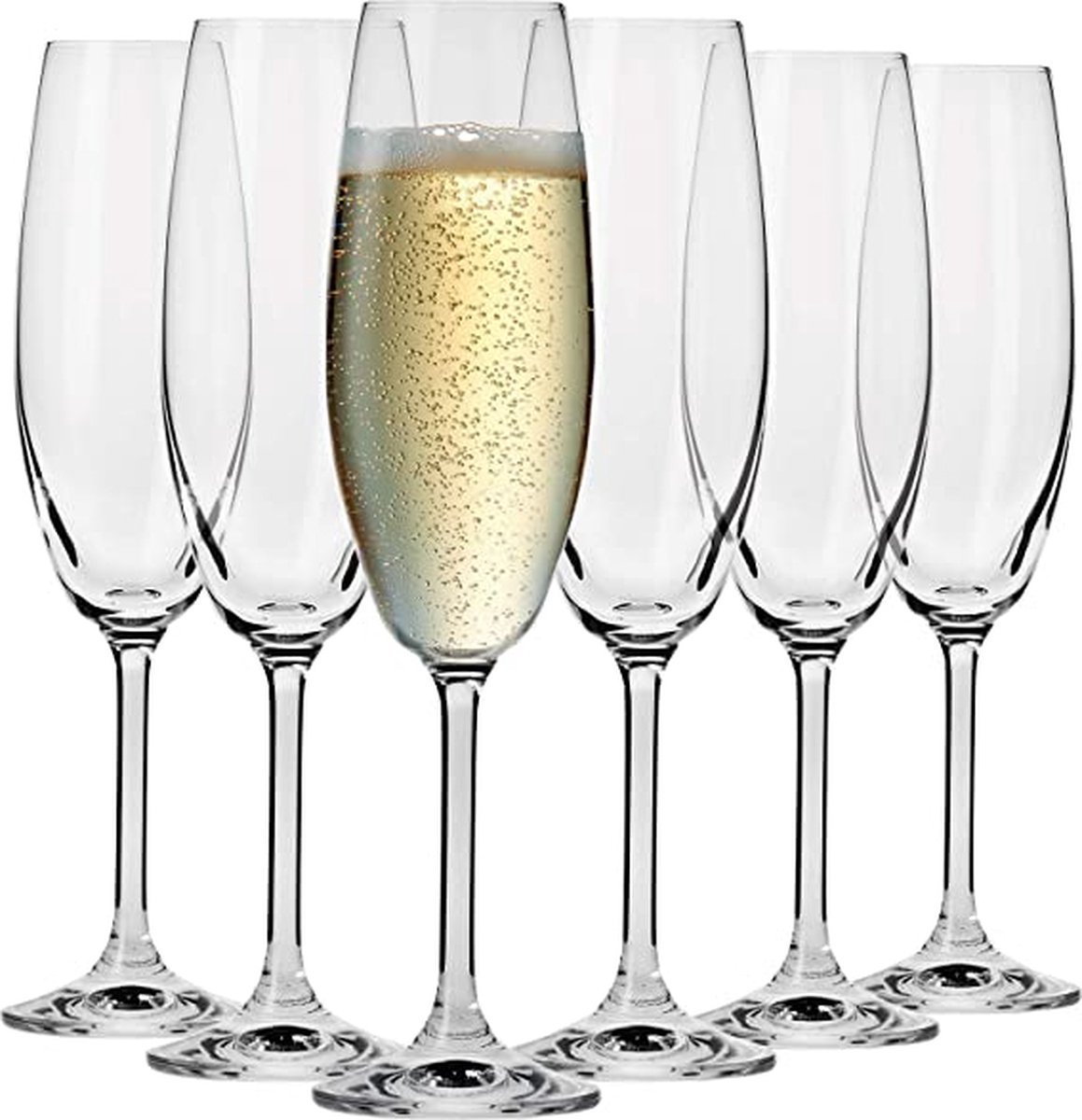 KROSNO Verres Flûte à Champagne Verres | Lot de 6 | 200 ML | Collection  Venise |... | bol.com