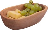 Bowls and Dishes Pure Olive Wood olijfhouten Schaal Rustique ovaal 15 cm - Cadeau tip!