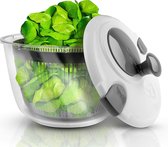 LACARI Kitchen & More Premium Salade Spinner | [4] liter inhoud | Salade spinner klein Met deksel| Kitchen & More | Zeef inzetstuk | Makkelijk te gebruiken | Inclusief gratis E-book |New gen. 2021