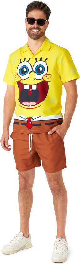 Suitmeister SpongeBob™ - Heren Zomer Set - Halloween Kostuum en Carnavalsoutfit - Geel