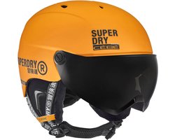 Superdry Cébé Contest Visor MIPS X Skihelm Met Vizier | Grey Ultra Black Cat.3 | Matte White | Zinnia Orange | Maat: 54 - 56 cm