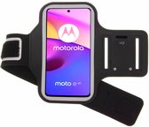 Hoesje Geschikt voor Motorola Moto E40 sportarmband - hardloop armband - Sportband - - zwart
