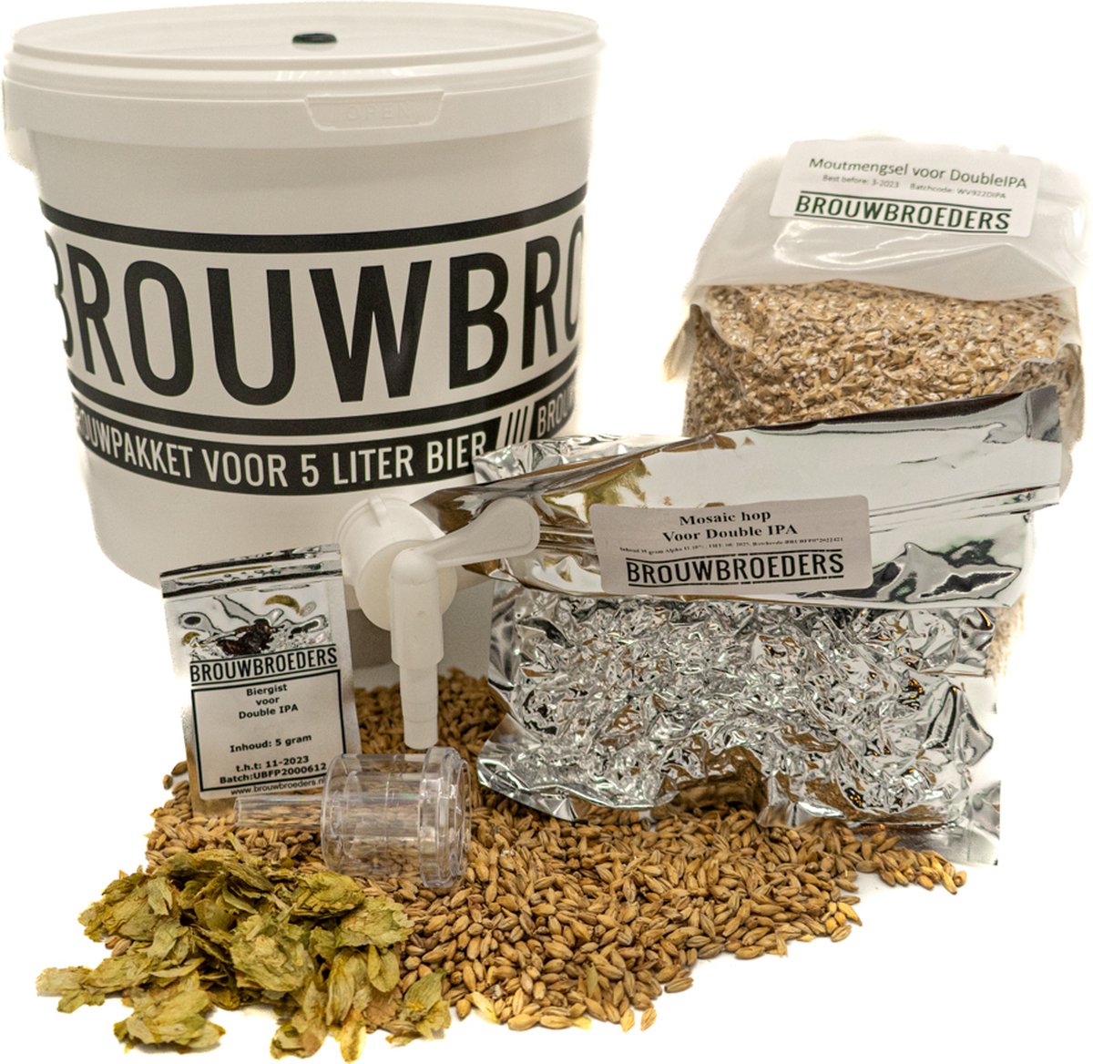 Bierbrouwpakket Double IPA – zelf bier brouwen startpakket - DIY