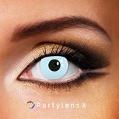 Partylenzen - Light Blue Out - jaarlenzen met lenshouder - kleurlenzen Partylens®