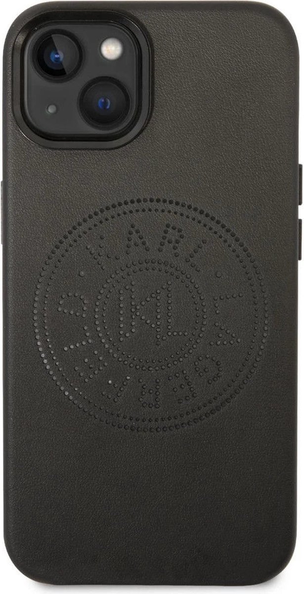 Karl Lagerfeld Apple iPhone 14 Hoesje Classic Logo Back Cover Zwart