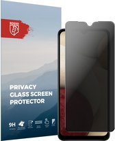 Rosso Privacy Screen Protector Geschikt voor de Samsung Galaxy A12 - 9H Gehard Glas - Case Friendly Tempered Glass - Eenvoudige Installatie