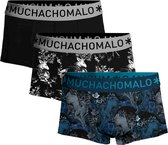 Muchachomalo Heren Boxershorts - 3 Pack - Maat S - 95% Katoen - Mannen Onderbroeken