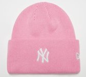 New Era Beanie Raised from Concrete MLB NY Yankees pink/white