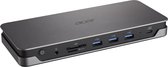Acer USB Type-C Gen 1 Dock, Avec fil, USB 3.2 Gen 1 (3.1 Gen 1) Type-C, 10,100,1000 Mbit/s, Gris, SD, Kensington
