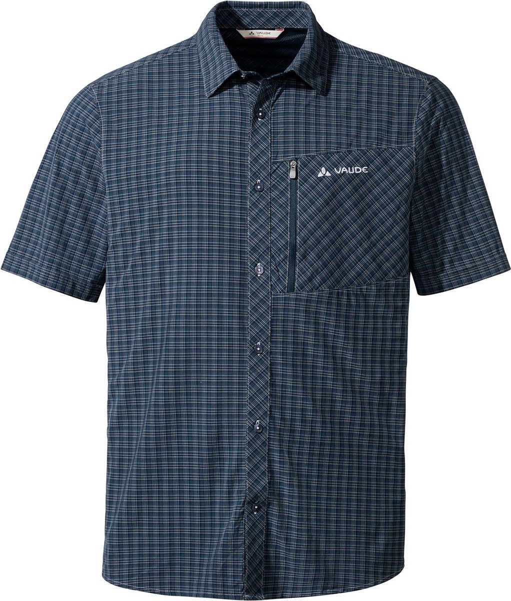 Vaude Seiland Shirt III Outdoorblouse Heren Korte mouwen Dark Sea