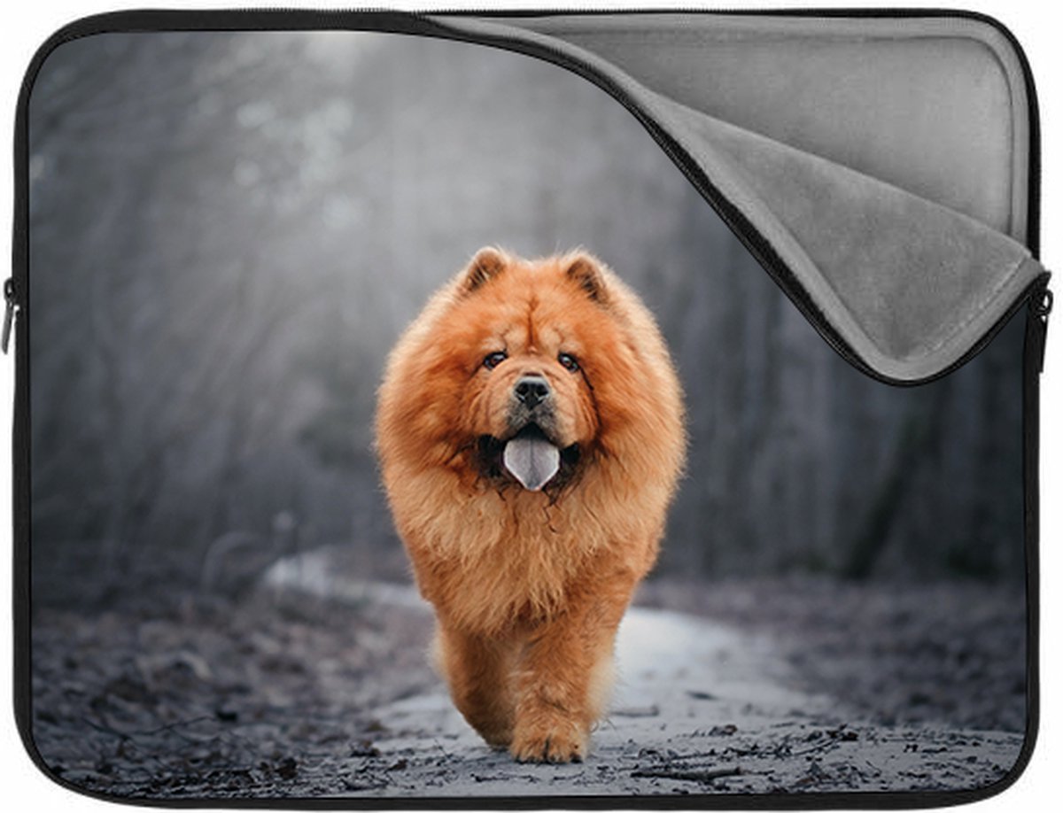 Laptophoes 13 inch | Chowchow | Zachte binnenkant | Luxe Laptophoes | Kwaliteit Laptophoes met foto