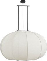 Mica Decorations Lampe à Suspension Pego - H94 x Ø83 cm - Lin - Off White