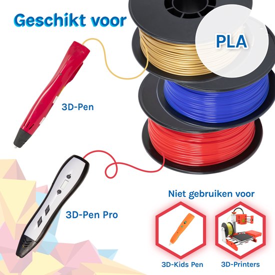 Filamenten 3D&Print PLA Filament 17.5 mm 1 KG - Filament 3D Pen - Filamenten PLA 1 ...