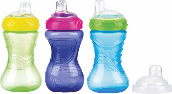 Babyflesje - Nuby Easy Grip Anti-spill Cup 300ml 6m