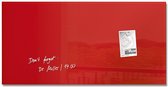 Sigel glasmagneetbord - Artverum - 91x46cm - rood - SI-GL147