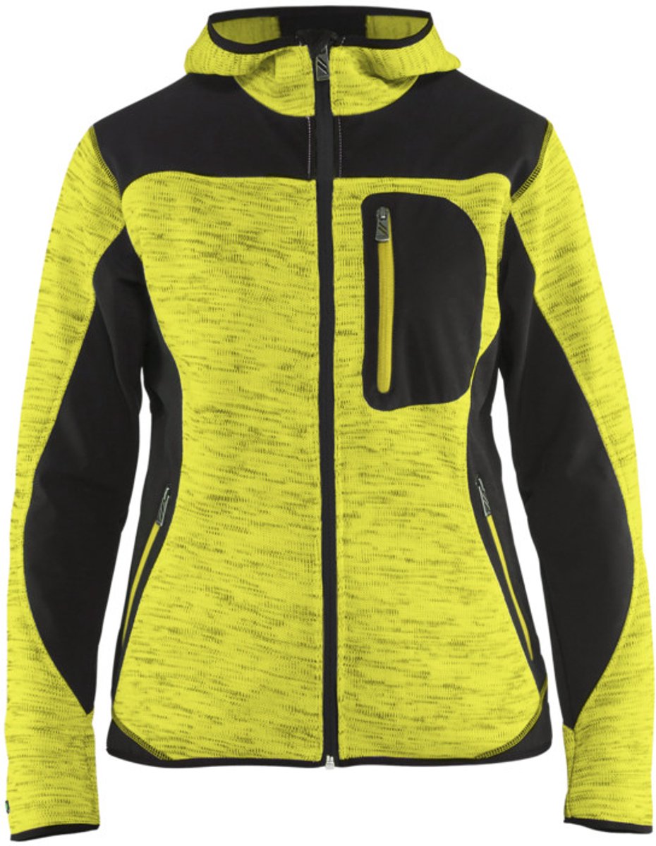 Blaklader Dames Vest met Softshell 4931-2117 High Vis Zwart
