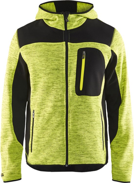 Blaklader Cardigan tricoté Softshell jaune - taille XL