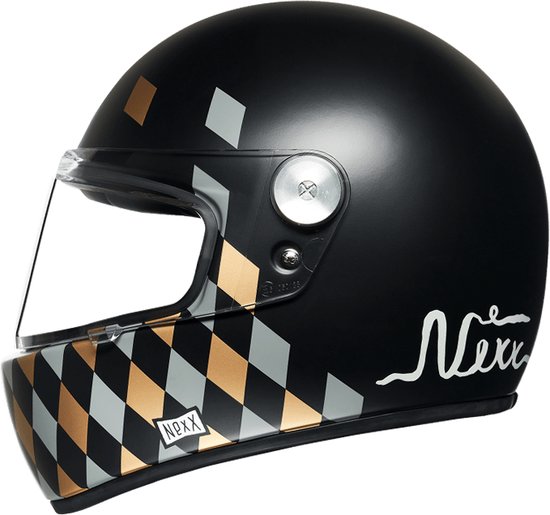 Nexx X.G100R Checkmate Black Matt L - Maat L - Helm