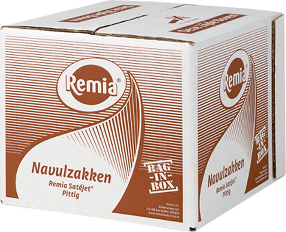 Remia - Satésaus Pittig (Bag-in-Box) - 3x 3,8kg