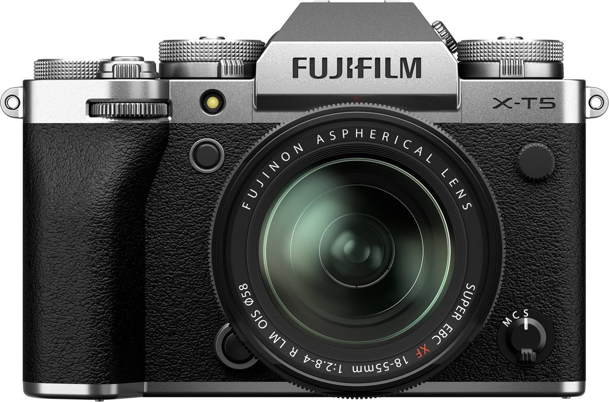 Fujifilm Systeemcamera X-T5 + Fujinon XF standaardlens 18 - 55 mm Zilver - Fujifilm