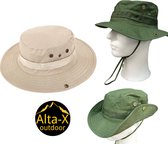 Alta-X - Safari Hoed - Zonnehoed Bush Vissershoed - Boonie hoed - Zand kleur