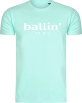 Ballin Est. 2013 - Heren Tee SS Regular Fit Shirt - Blauw - Maat L