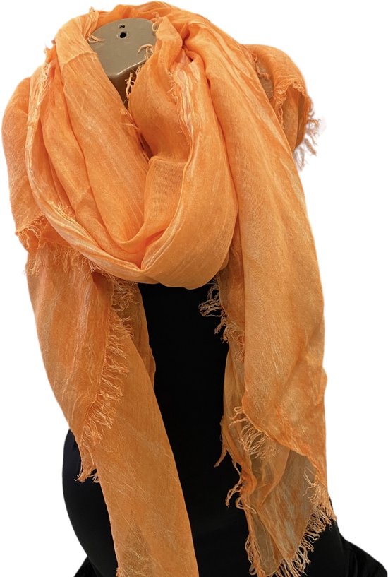 Sjaal van bamboe 190/90cm oranje