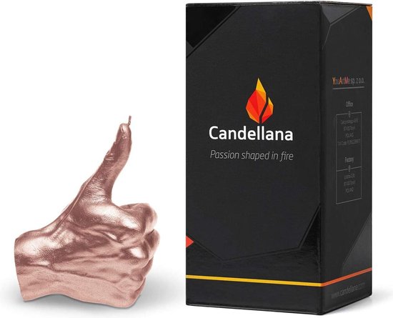 Candellana kaars in de vorm van een duim | Hoogte: 17,5 cm | Rood | Brandtijd 30 uur | Kaarsgrootte is gelijk 1 op 1 aan een echte handmaat | Handgemaakt in de EU Candellana kaars in de vorm van een duim | Hoogte: 17,5 cm | Rood | Brandtijd 30 uur | Kaarsgrootte is gelijk 1 op 1 aan een echte handmaat | Handgemaakt in de EU
