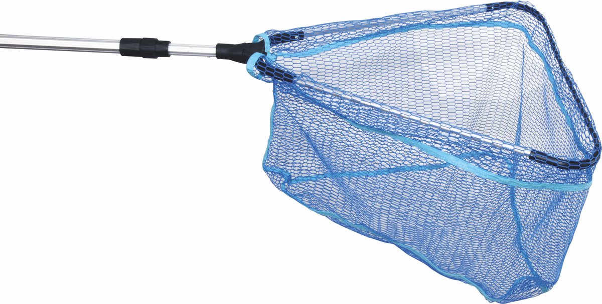 Albatros - Got'm landingnet Rubber 120/1 - Schepnet - Rubber - Uitgeklapt 120cm - Diameter 40cm - Kleur net blauw