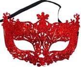 Akyol - Kant Masker rood - Masker Voor Carnaval Halloween Masker Half Gezicht - Venetië masker - masker voor bal - gala masker - festival masker - masker van kant-masker vrouwen - bal - klassenfeest - Bal masker - Party Maskers - carnaval