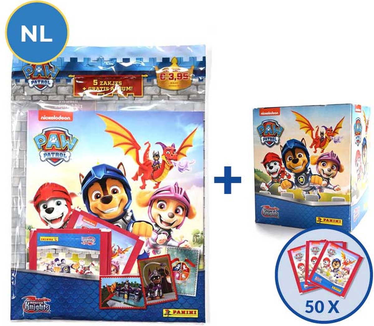 Album panini patpatrouille paw patrol rescue knights