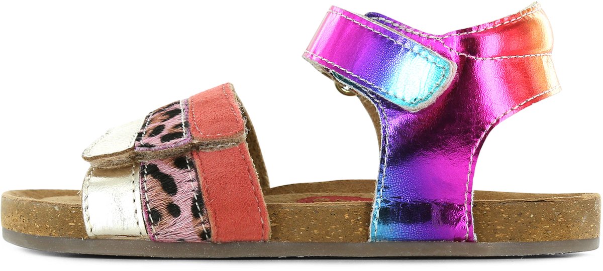 Sandalen | Meisjes | Rainbow Coral | Leer | Shoesme | Maat 25 | bol.