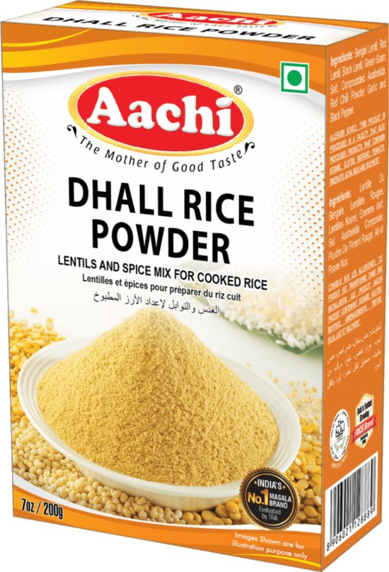 Aachi - Rijst Kruidenmix met Linzen - Dhall Rice Powder - 3x 200 g