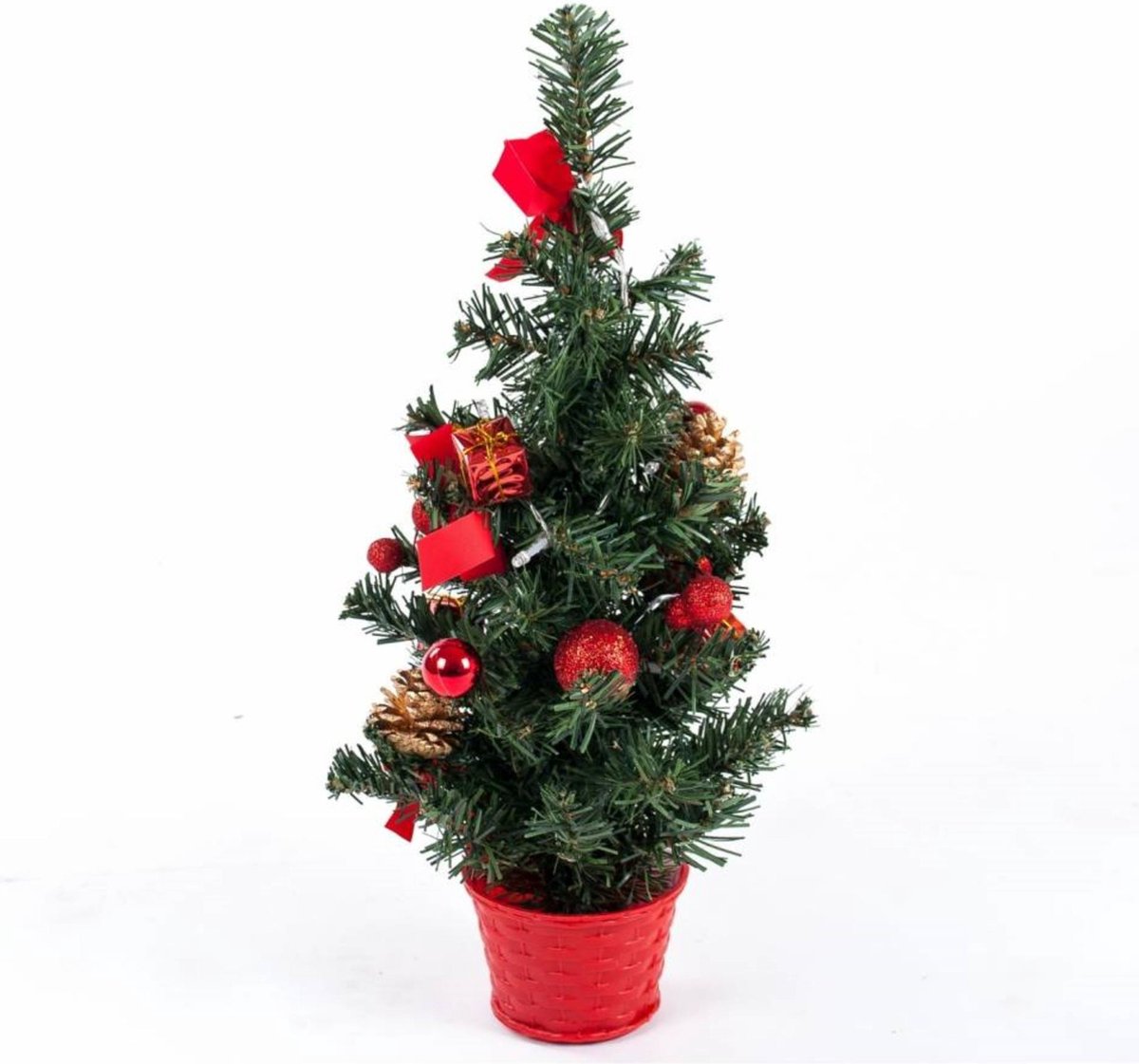 Lifetime Kerstboom - met Verlichting - 45 cm - Rood
