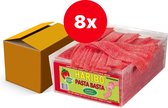 Haribo Pasta Basta Red Fizz Sour Strawberry - silo 150 pièces - Carton de 6 silos