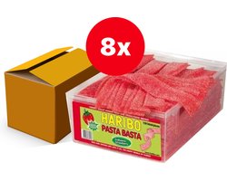 Haribo Aardbeienpasta basta, 8 x 1,13 kg