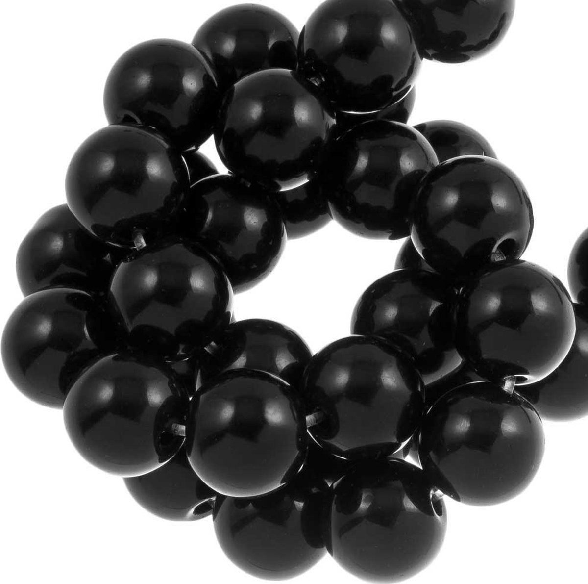 Zwarte Onyx Kralen (4 mm) 92 Stuks