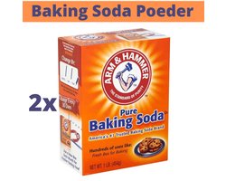 Baking Soda Poeder Schoonmaken - Voordeelverpakking 2 x 454 gram - Natriumbicarbonaat - Schoonmaak Soda - Zuiveringszout - Bicarbonaat - Baksoda - Bakpoeder - Baking Powder