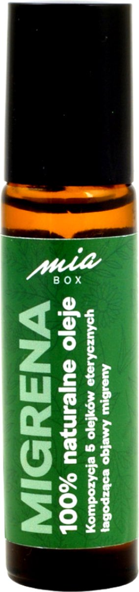 Goedkoopste Miabox Zuivere en Natuurlijke Etherische Oliën Migraine Roller - 10 ml - Bevat 5 Essentiële Oliën ter Verlichting van Migraine - Aromatherapie