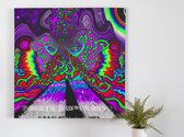 DMT artwork kunst - 80x80 centimeter op Dibond | Foto op Dibond - wanddecoratie