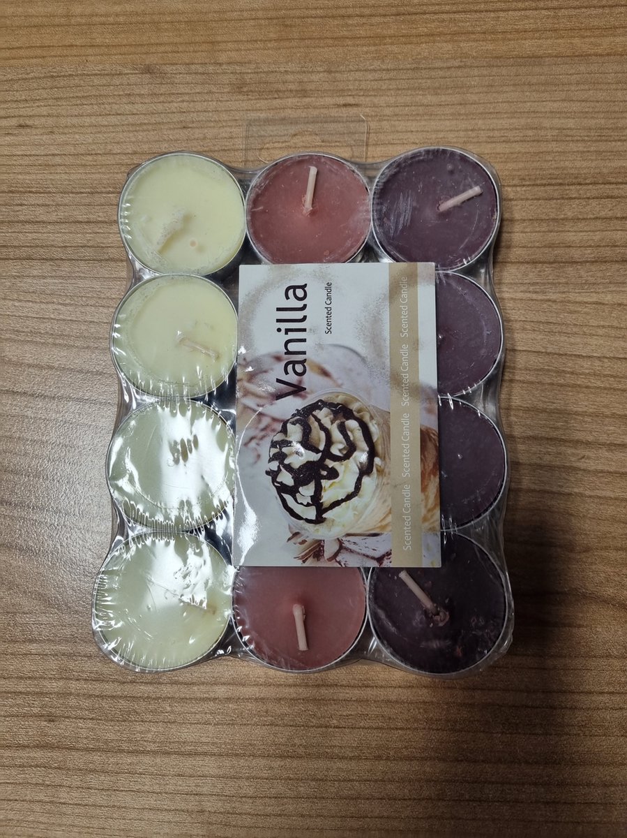 Eda Theelicht Vanilla 12 stuks per pak