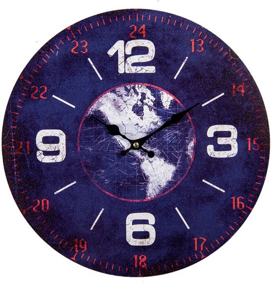 Karlsson Mr. Blue Numbers wandklok - blauw - 37,5cm kopen? | EXPO