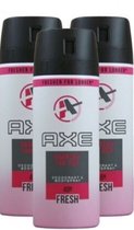 AXE Anarchy For Her Deo Spray 3 x 150 ml
