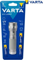 Zaklamp Varta UV-lamp Grijs Aluminium