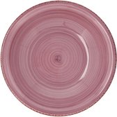 Diep bord Quid Vita Peoni Keramisch Roze Ø 21,5 cm (12 Stuks)